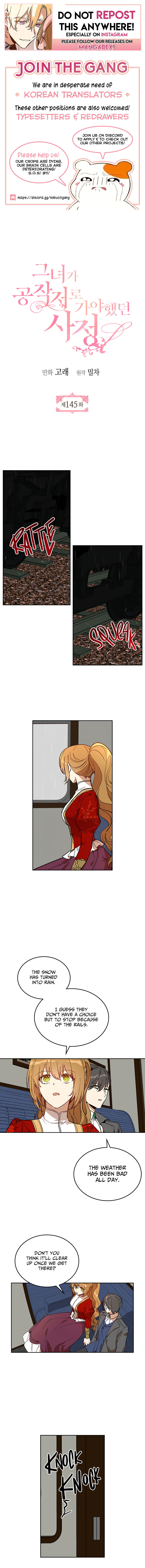 The Reason Why Raeliana Ended up at the Duke’s Mansion - Chapter 145 Page 1