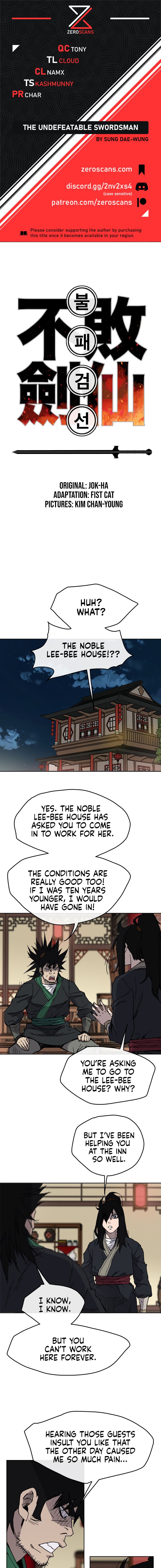 The Undefeatable Swordsman - Chapter 14 Page 1