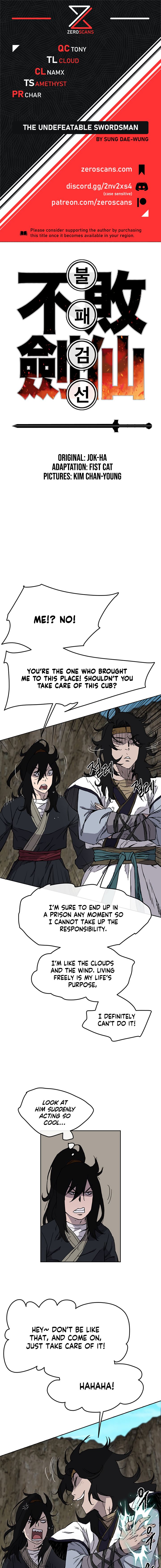 The Undefeatable Swordsman - Chapter 16 Page 1