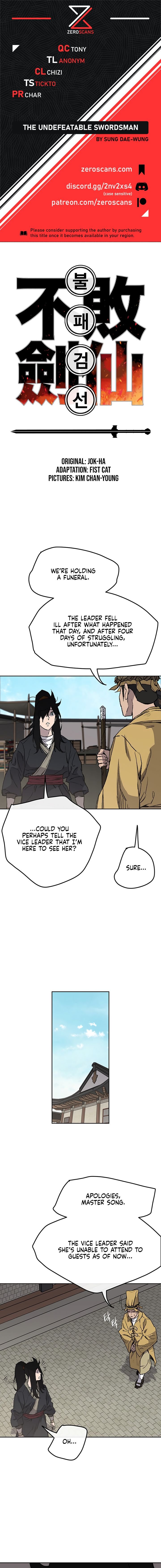The Undefeatable Swordsman - Chapter 34 Page 1