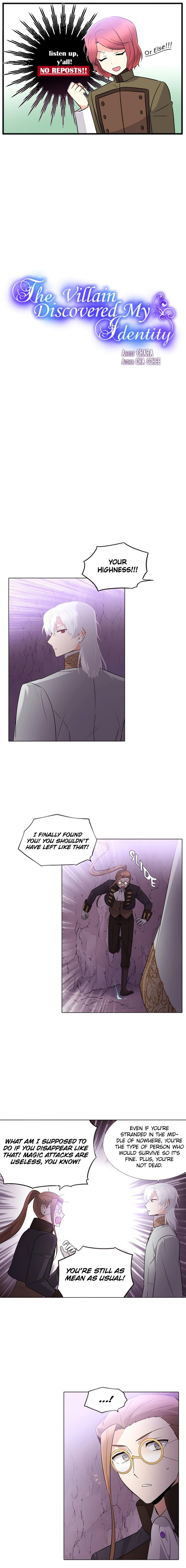 The Villain Discovered My Identity - Chapter 11 Page 1