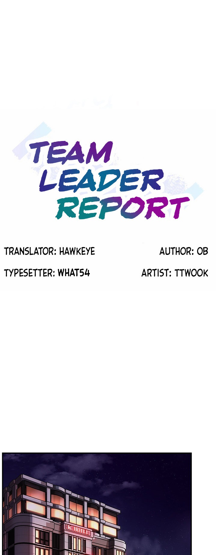 Team Leader Report - Chapter 18 Page 1
