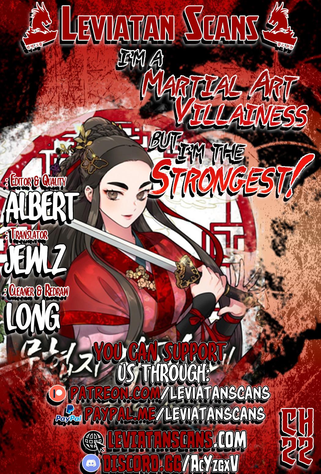 I'm a Martial Art Villainess, but I'm the Strongest! - Chapter 22 Page 1