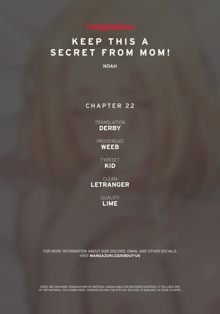 Keep it a secret from your mother! - Chapter 22 Page 1