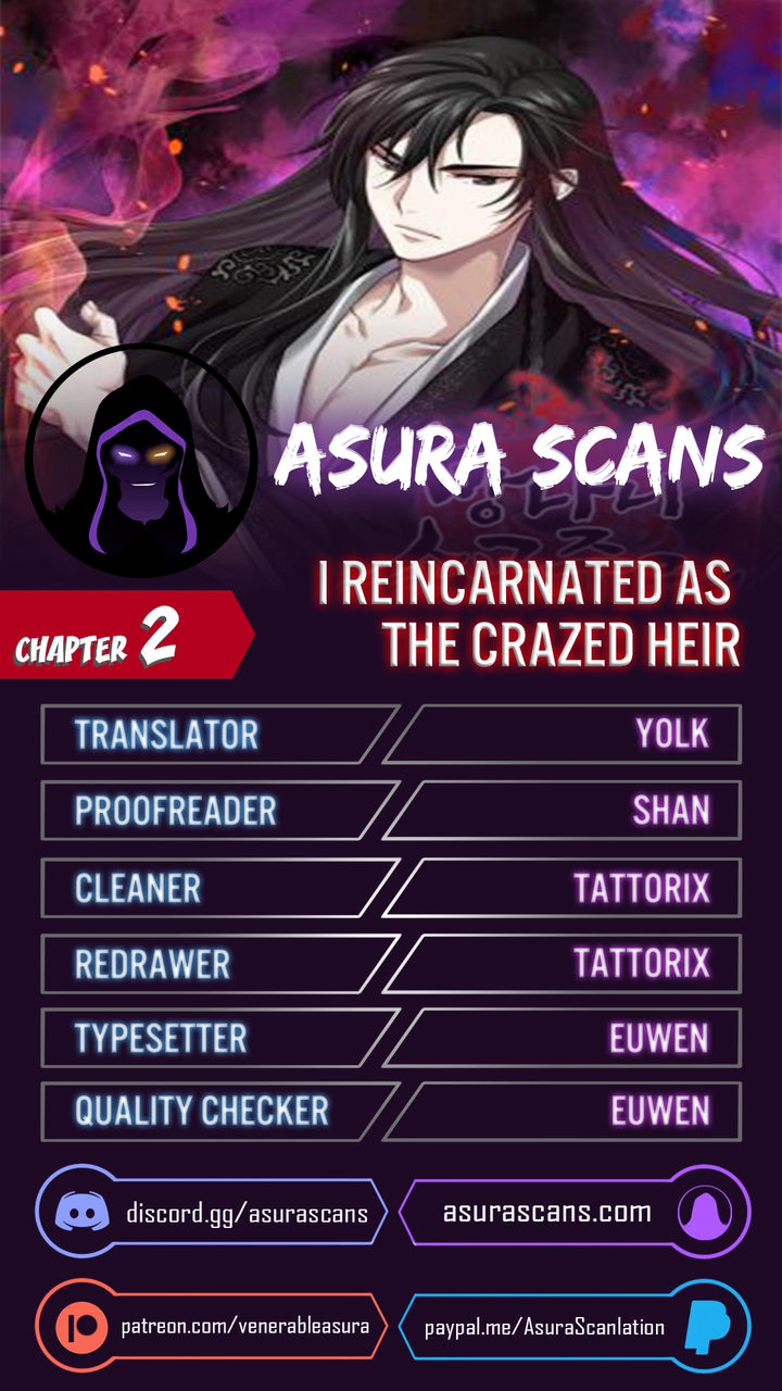 I Reincarnated As The Crazed Heir - Chapter 2 Page 1