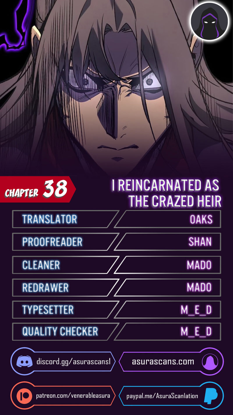 I Reincarnated As The Crazed Heir - Chapter 38 Page 1