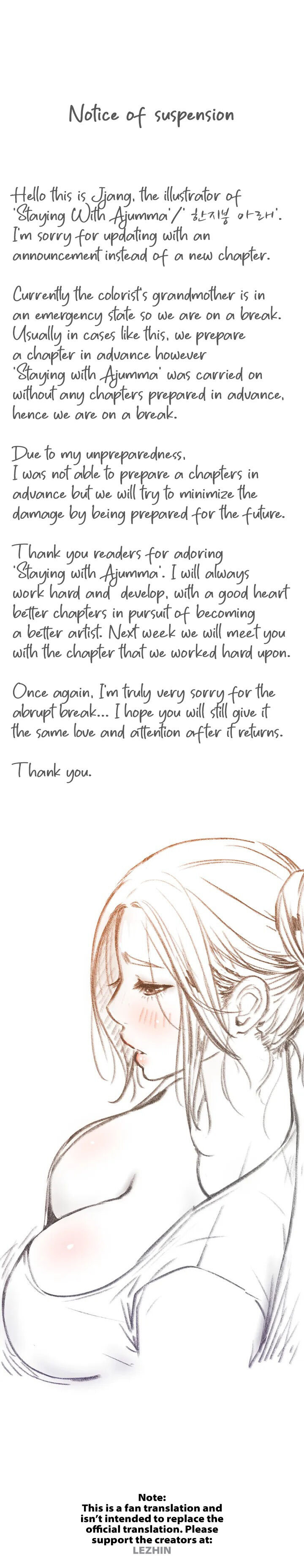 Staying with Ajumma - Chapter 16.5 Page 1